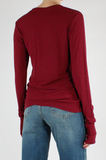 Maglia Manicotto a Costine
