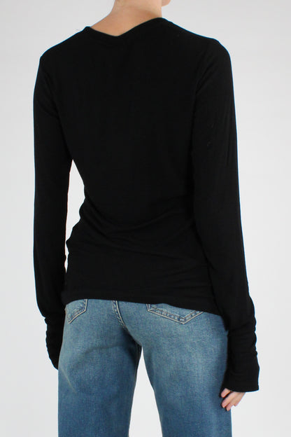Maglia Manicotto a Costine