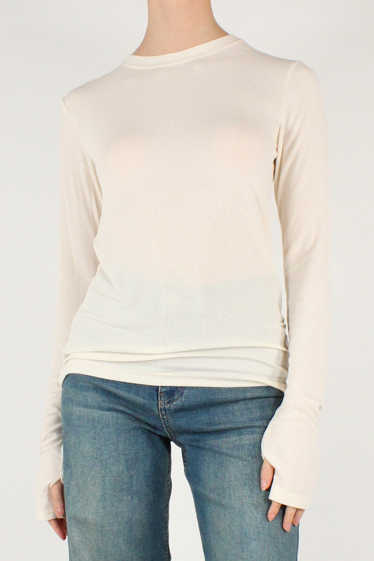 Maglia Manicotto a Costine