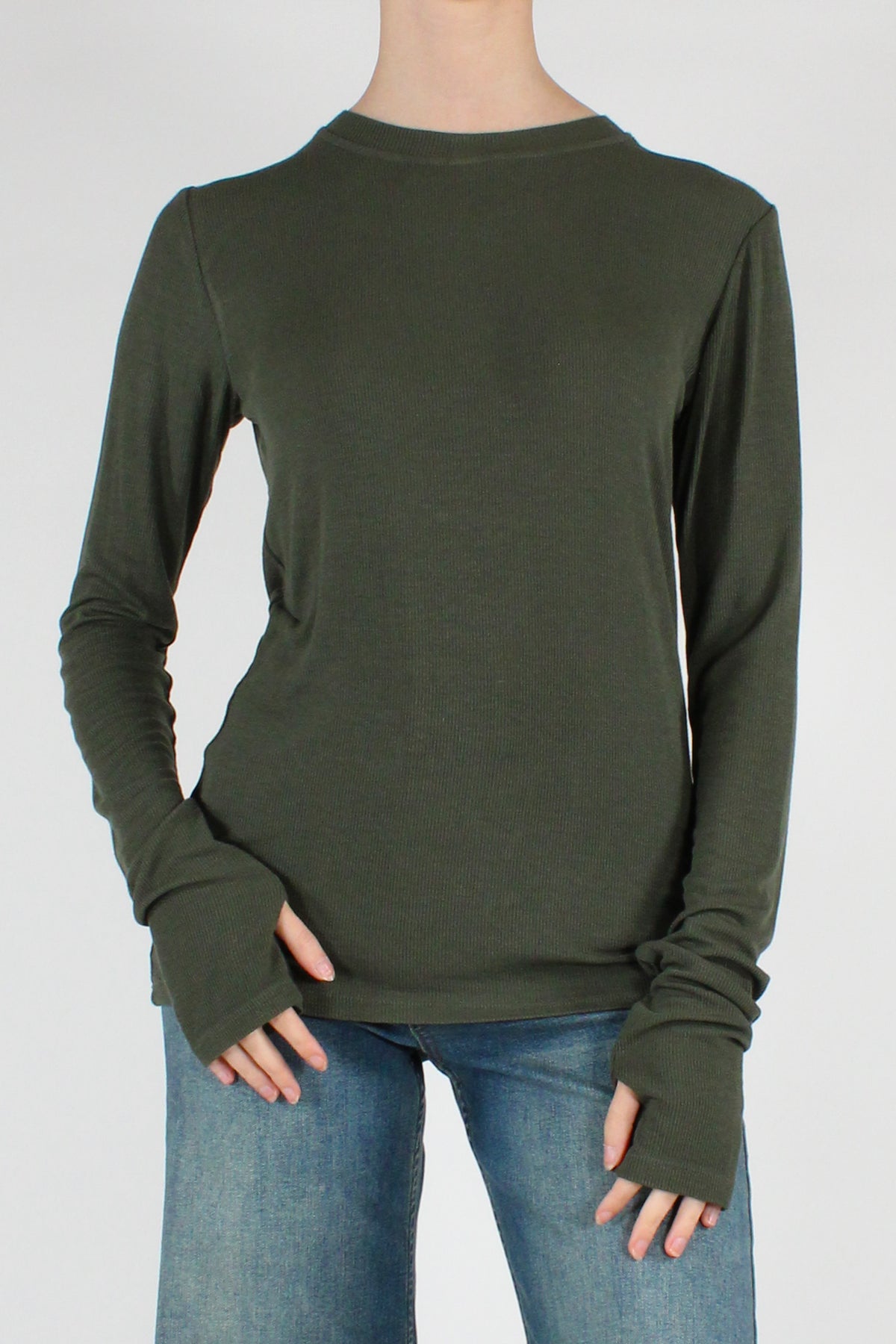 Maglia Manicotto a Costine