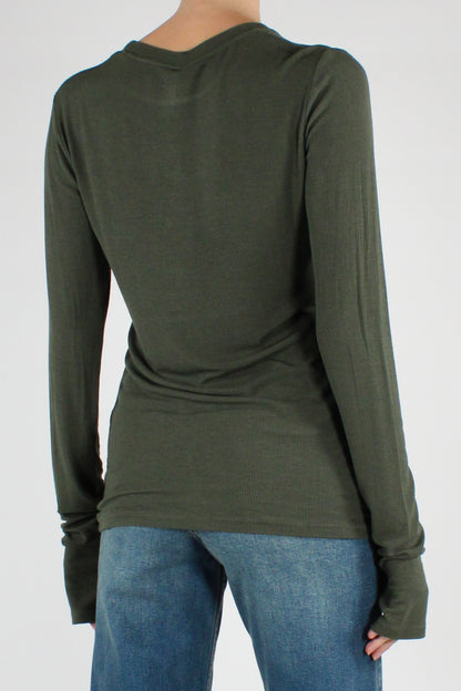 Maglia Manicotto a Costine