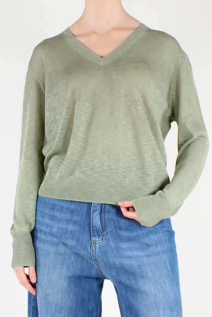 Maglia Misto Viscosa Scollo a V