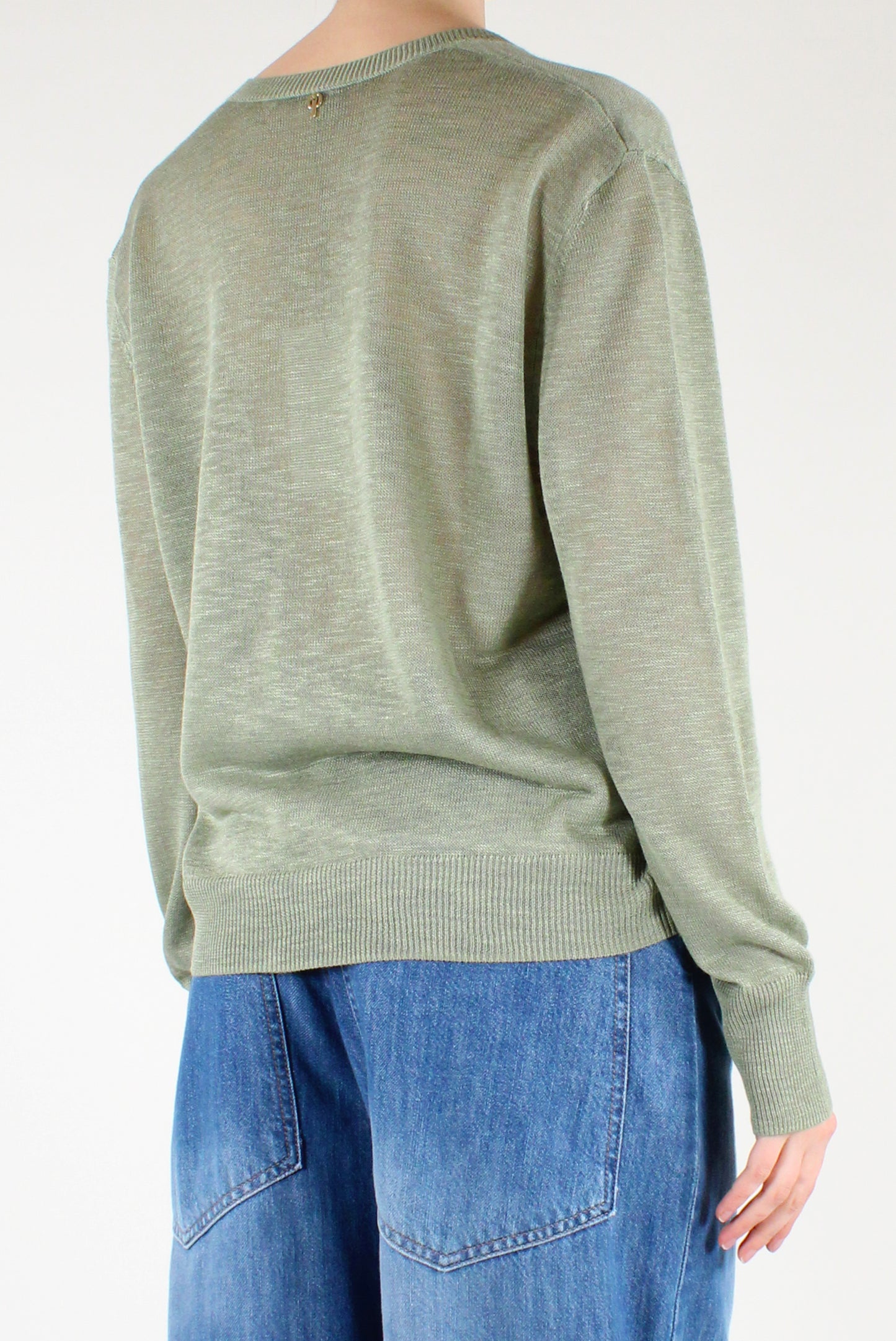 Maglia Misto Viscosa Scollo a V