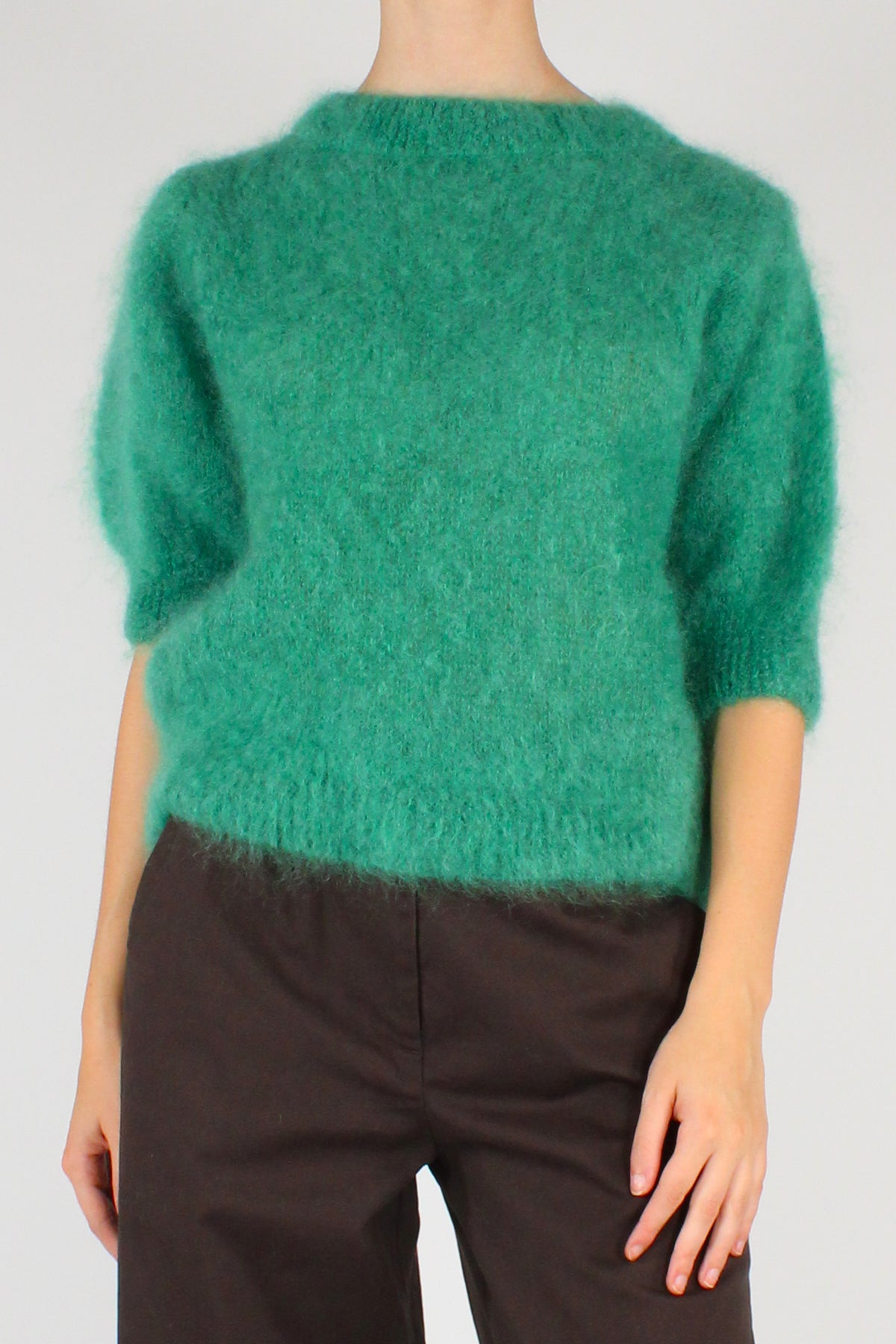 Maglia Mohair Girocollo