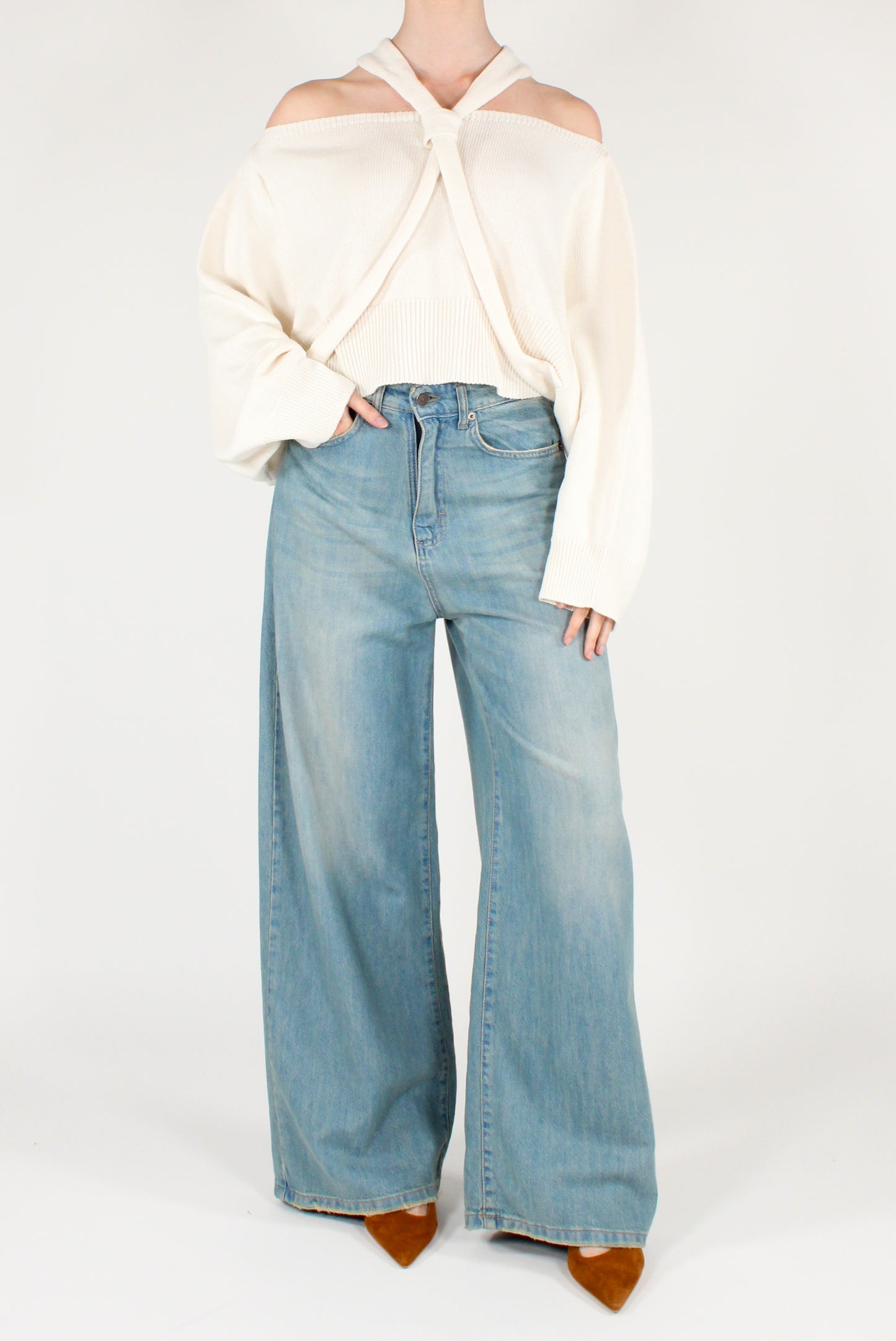 Maglia Cropped con Nodo