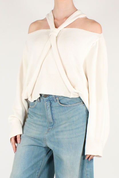 Maglia Cropped con Nodo