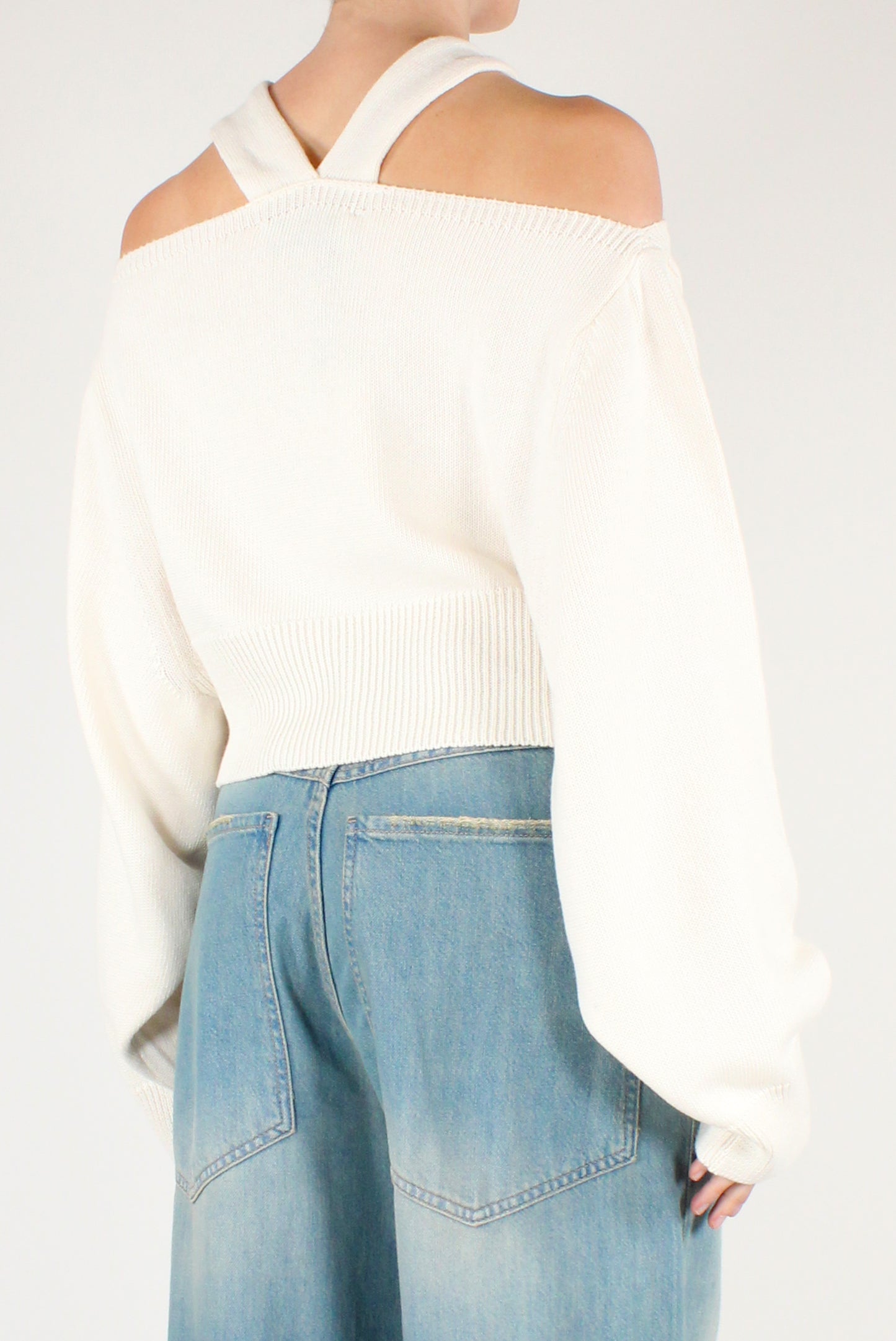 Maglia Cropped con Nodo
