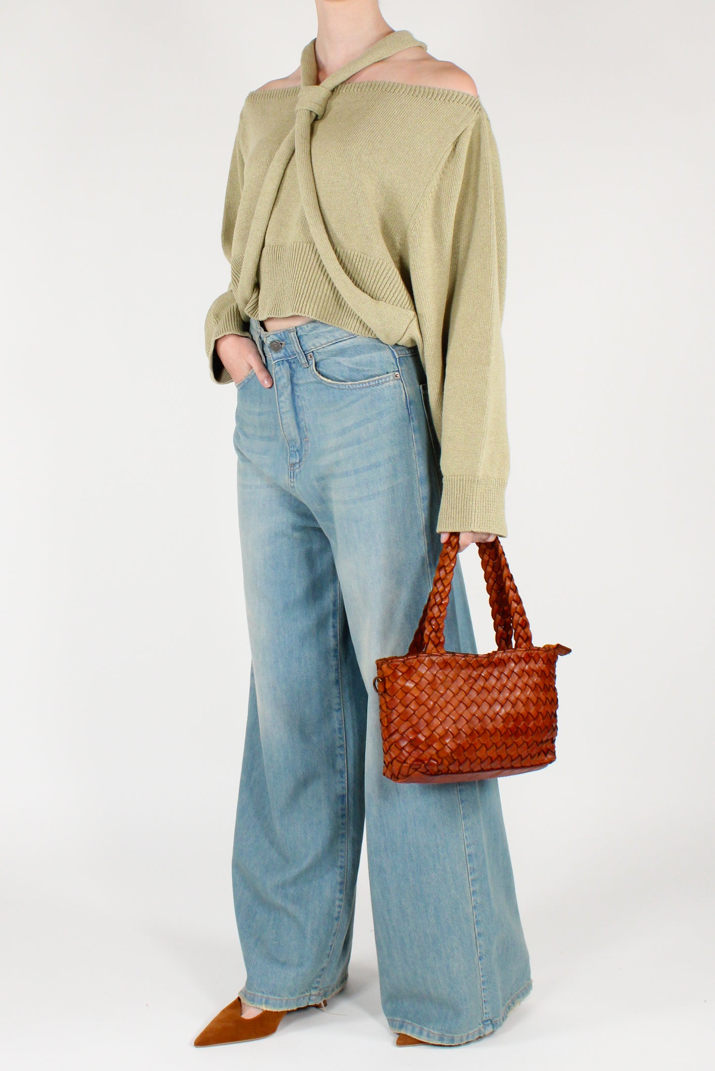 Maglia Cropped con Nodo