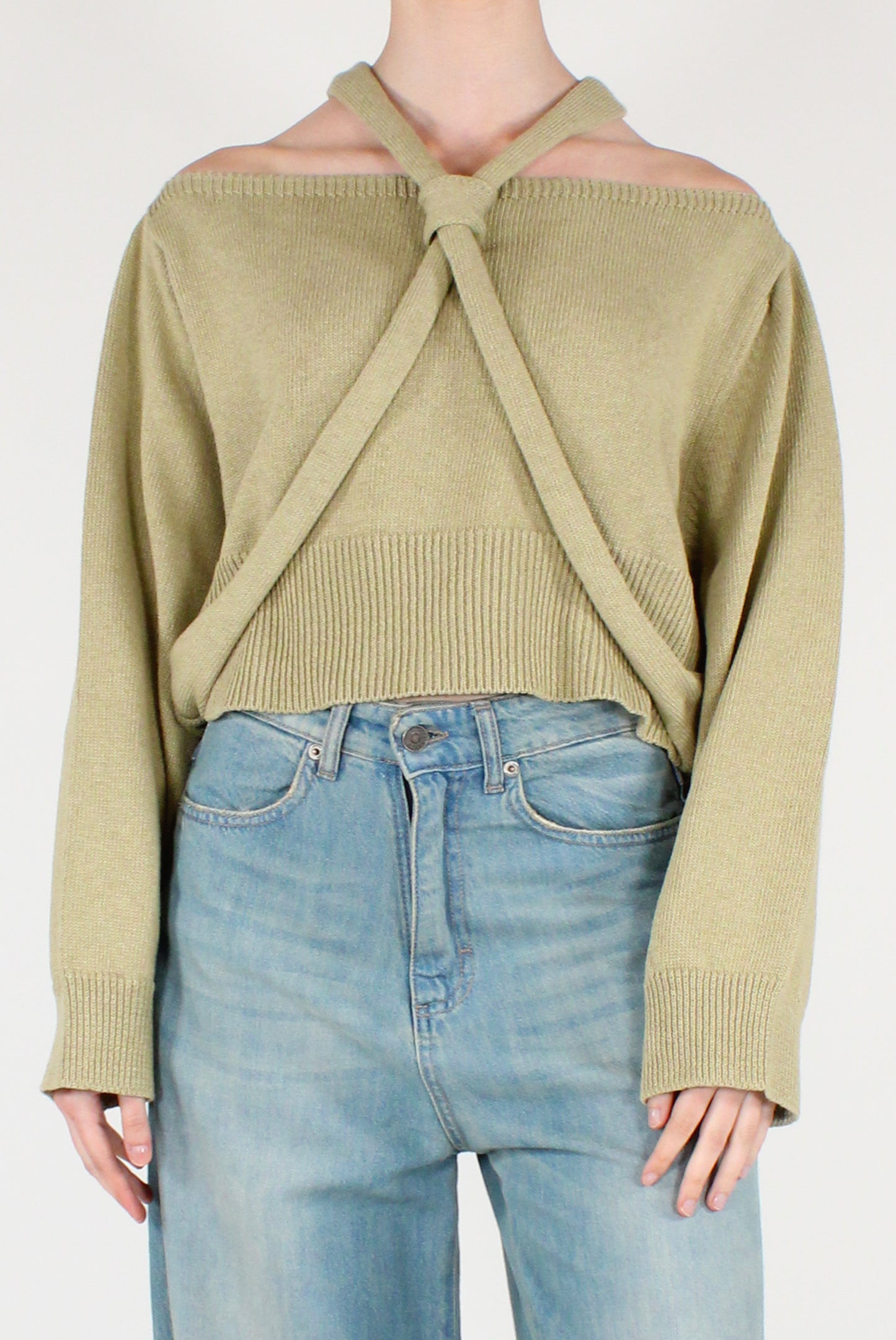 Maglia Cropped con Nodo