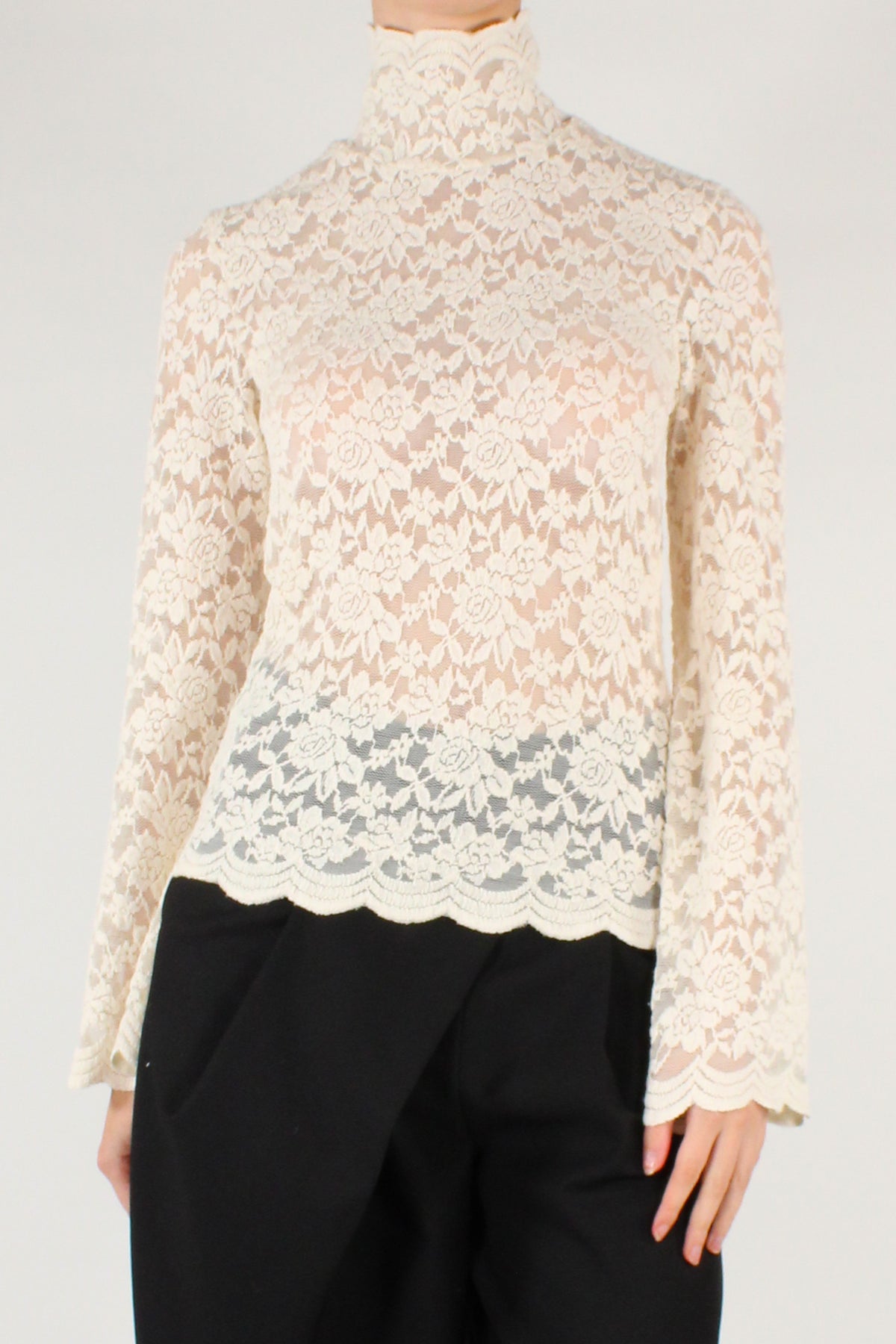 Blusa in Pizzo Elasticizzato