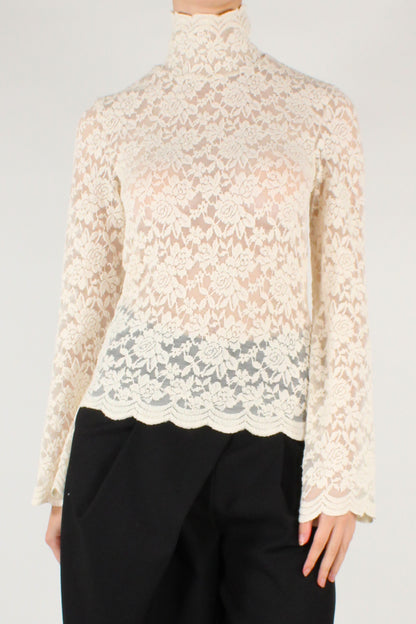 Blusa in Pizzo Elasticizzato