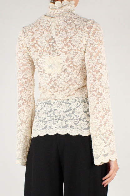 Blusa in Pizzo Elasticizzato