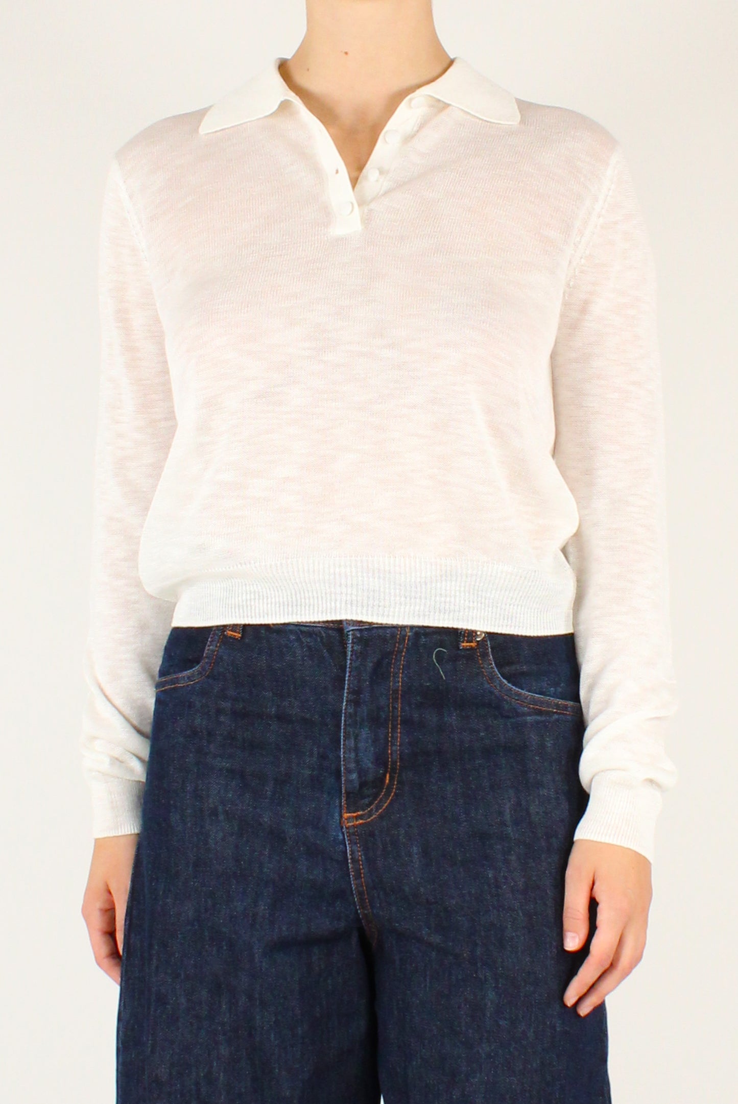Maglia in Viscosa Scollo a Polo