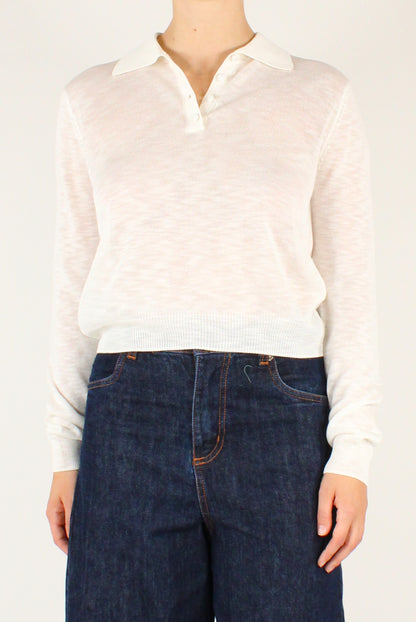 Maglia in Viscosa Scollo a Polo