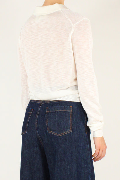 Maglia in Viscosa Scollo a Polo
