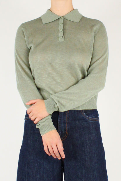 Maglia in Viscosa Scollo a Polo