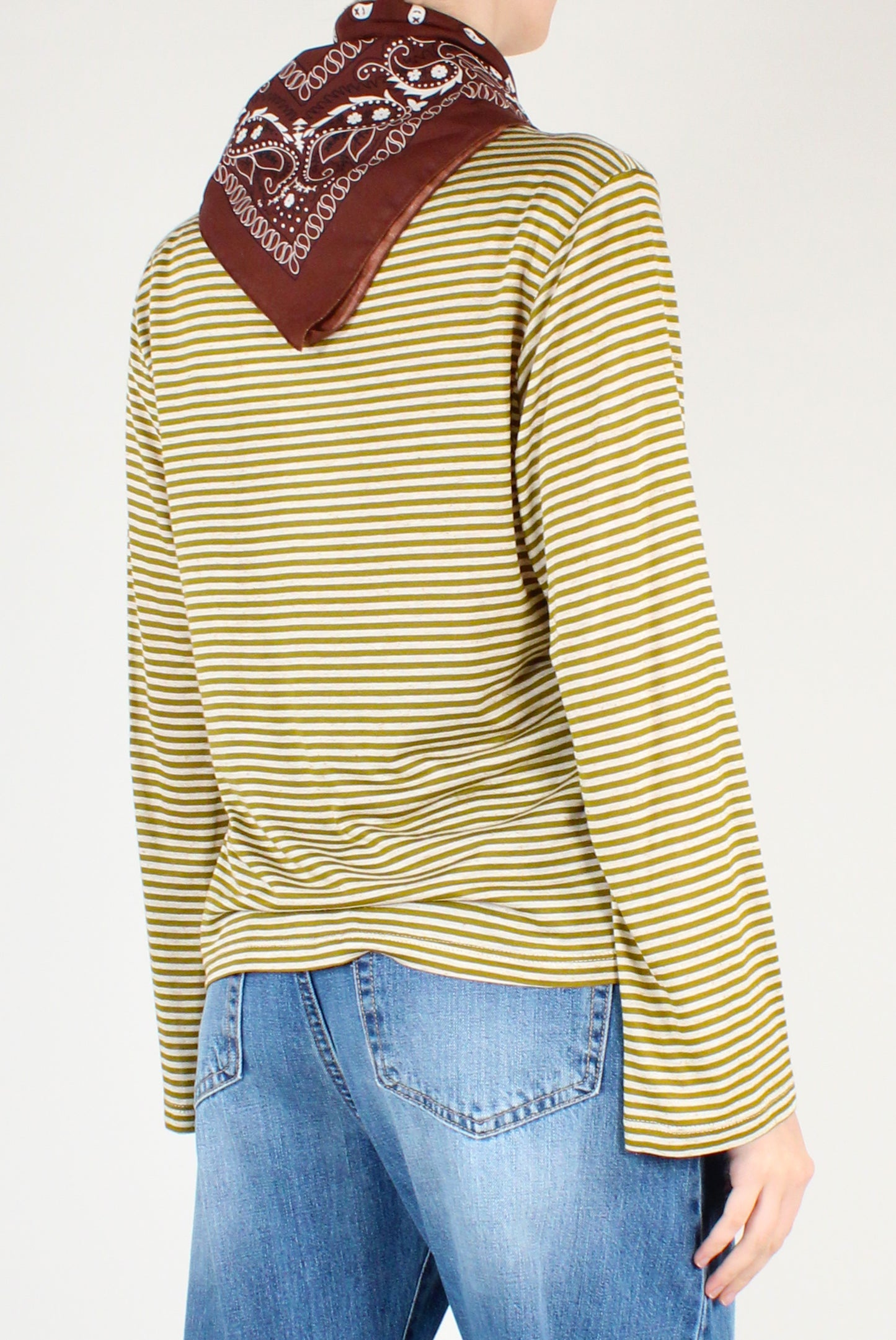 Maglia Over a Righe con Bandana