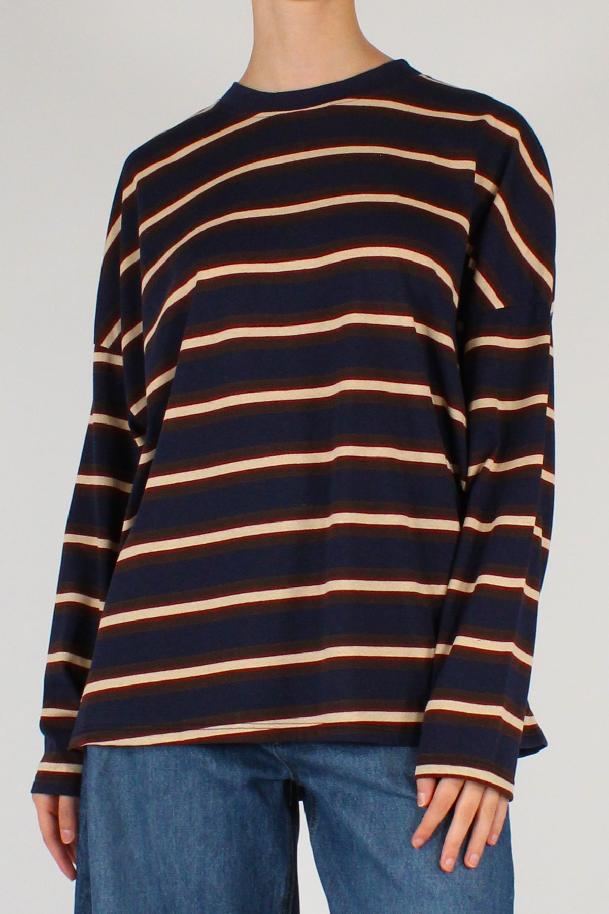Maglia Over Rigata Multicolore
