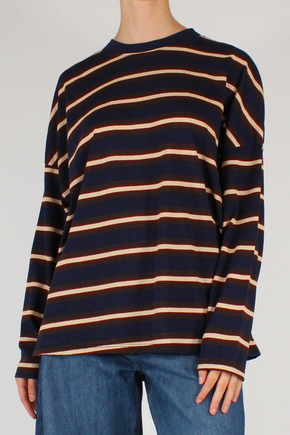 Maglia Over Rigata Multicolore