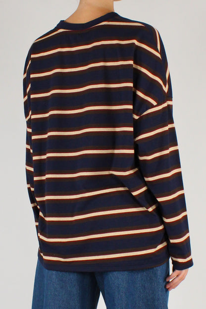 Maglia Over Rigata Multicolore