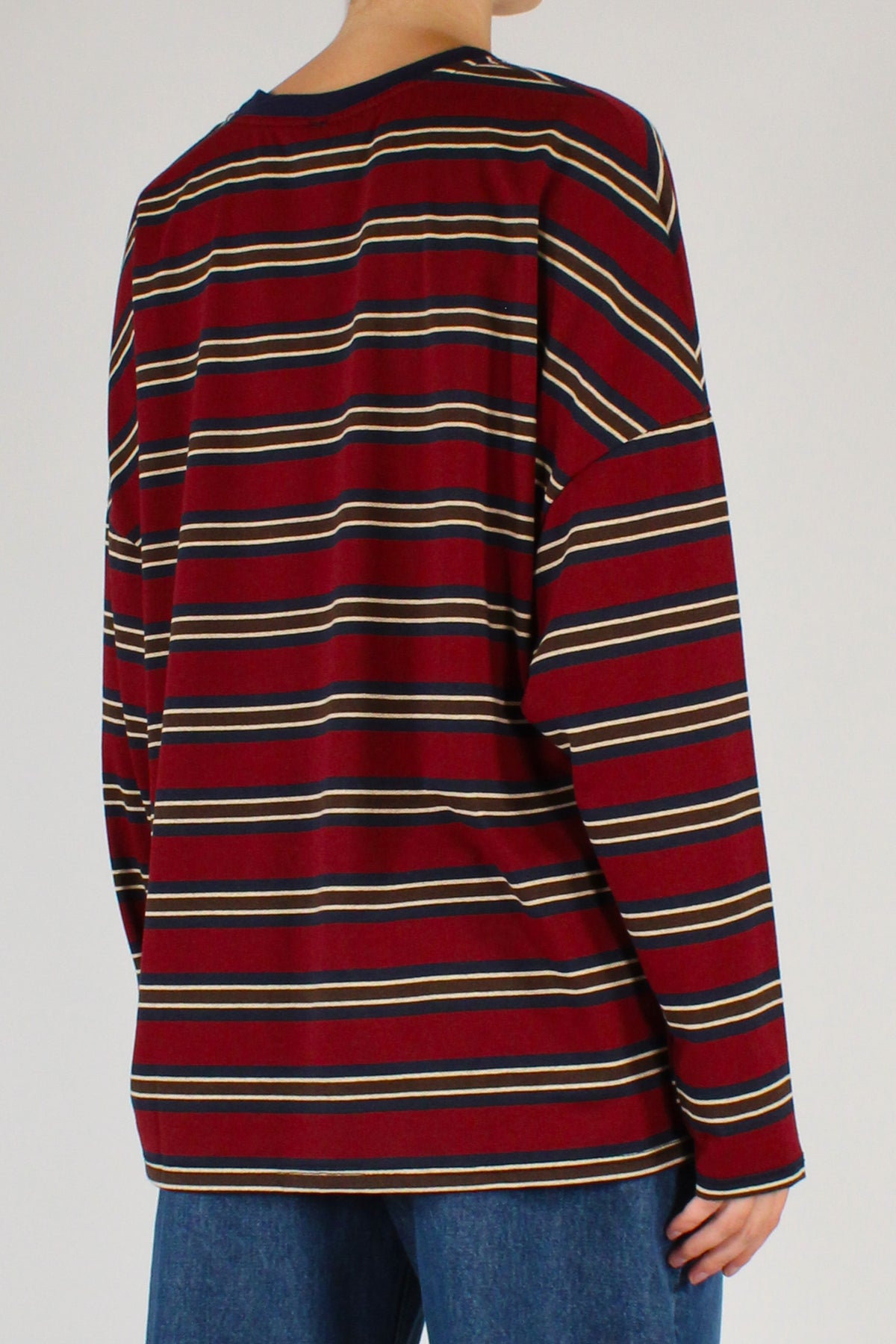 Maglia Over Rigata Multicolore
