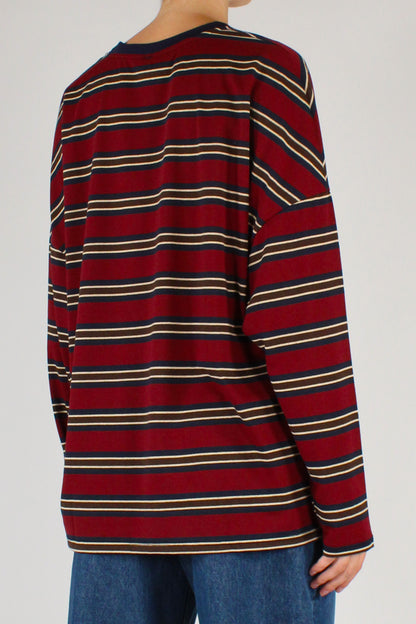 Maglia Over Rigata Multicolore