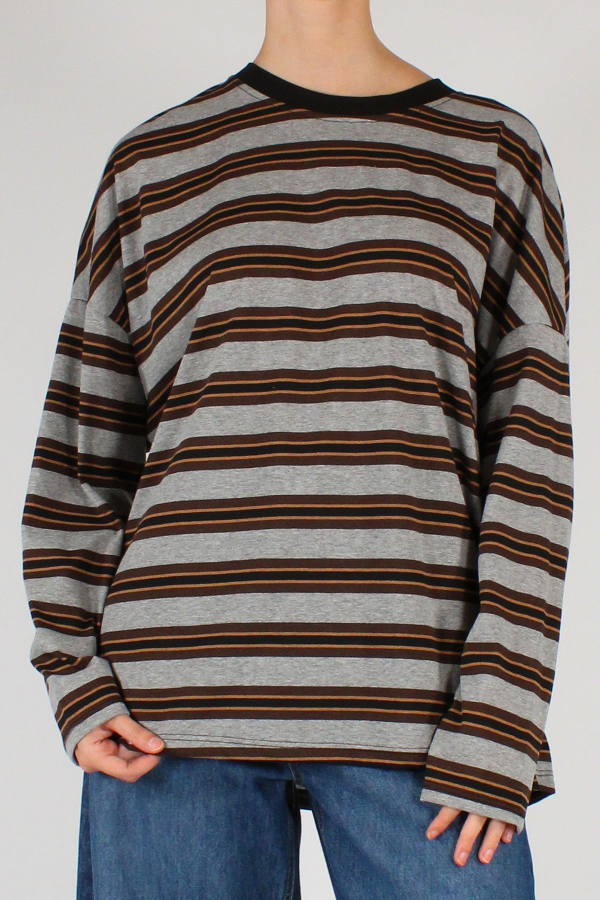 Maglia Over Rigata Multicolore
