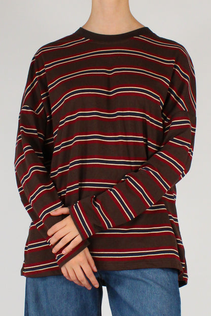 Maglia Over Rigata Multicolore