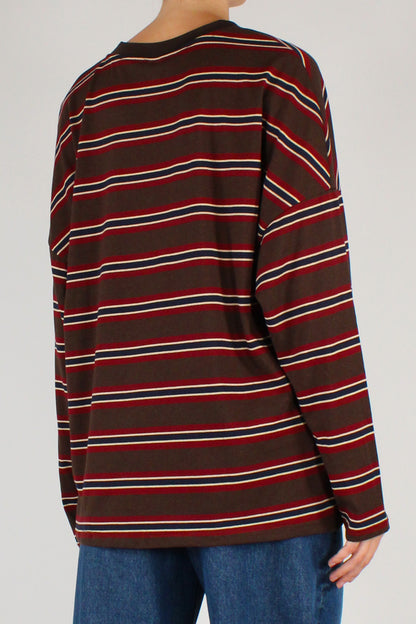Maglia Over Rigata Multicolore