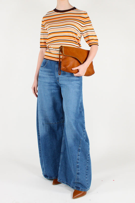 Maglia a Righe Multicolore