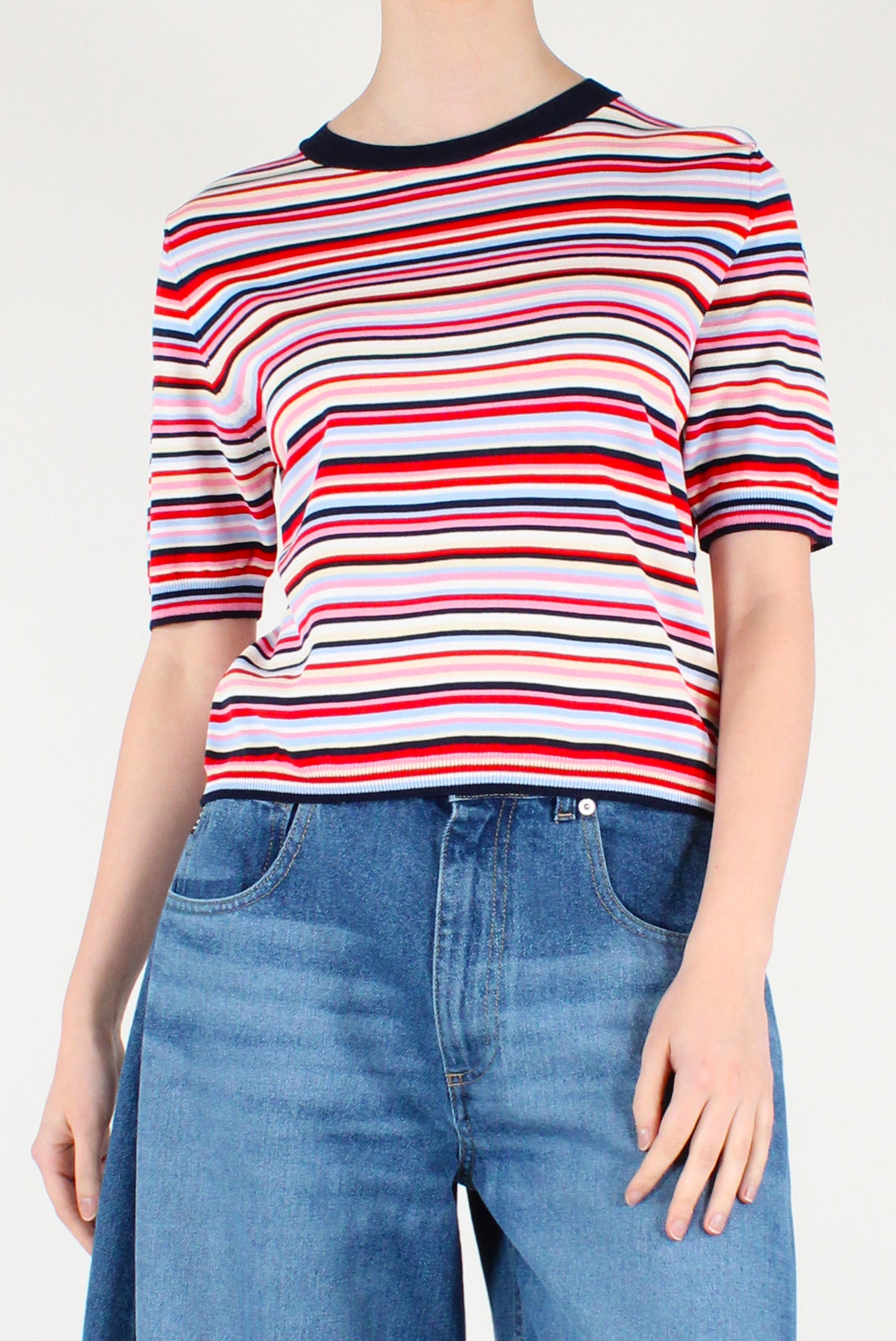 Maglia a Righe Multicolore