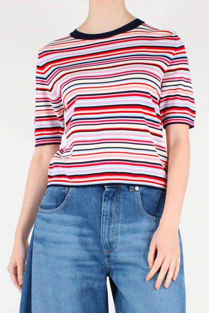 Maglia a Righe Multicolore