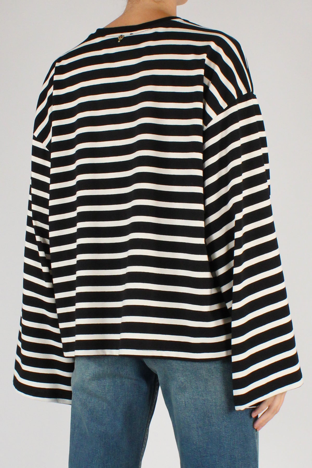 Maglia Girocollo a Righe in cotone
