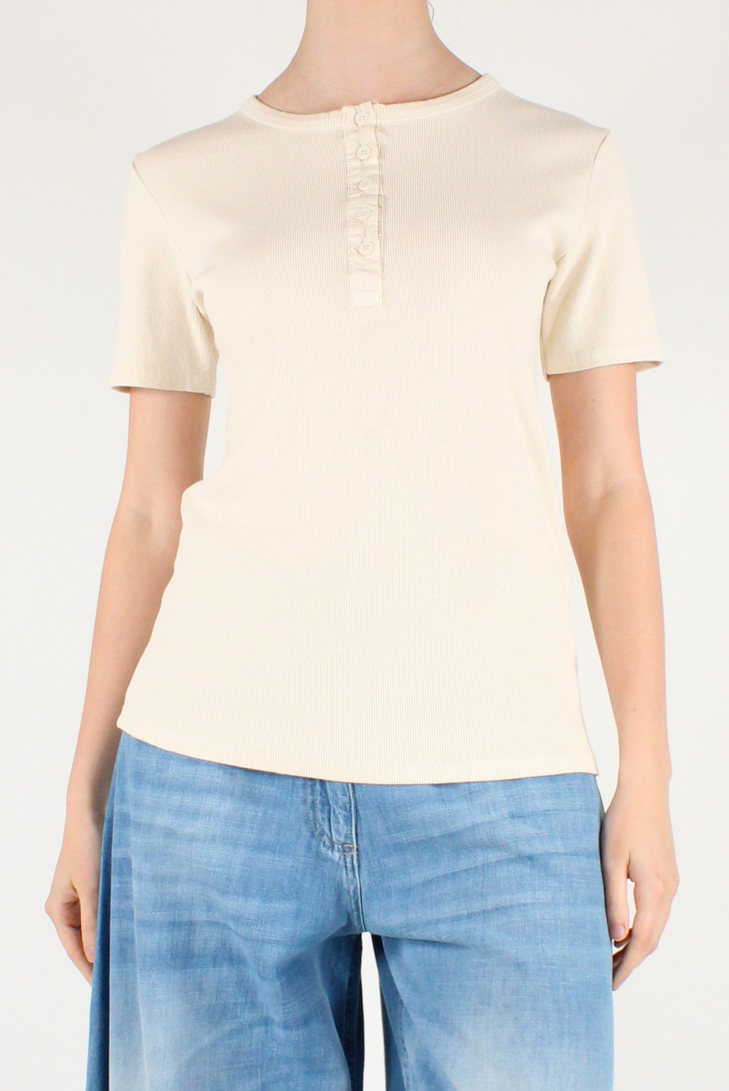 Maglia Serafino in Cotone