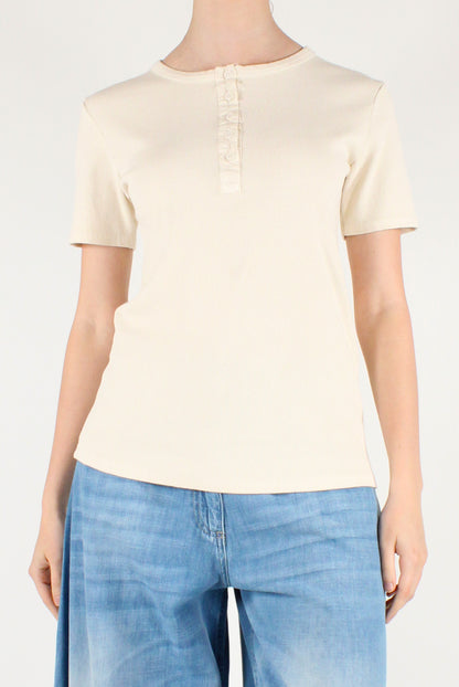 Maglia Serafino in Cotone