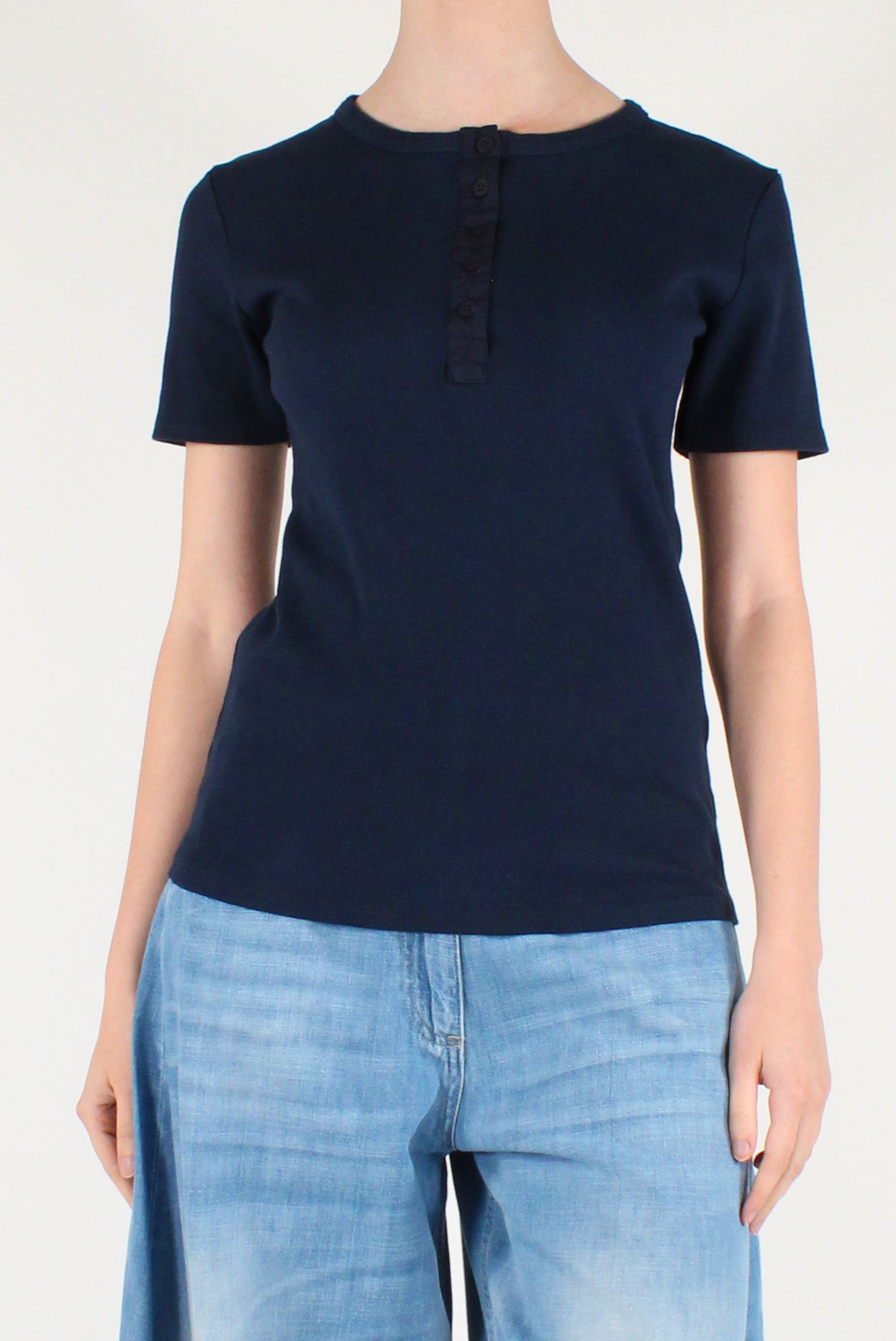 Maglia Serafino in Cotone