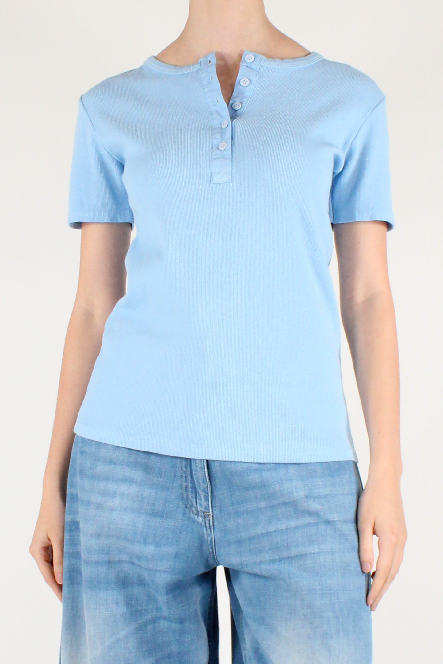 Maglia Serafino in Cotone