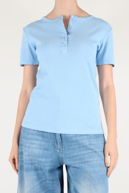 Maglia Serafino in Cotone