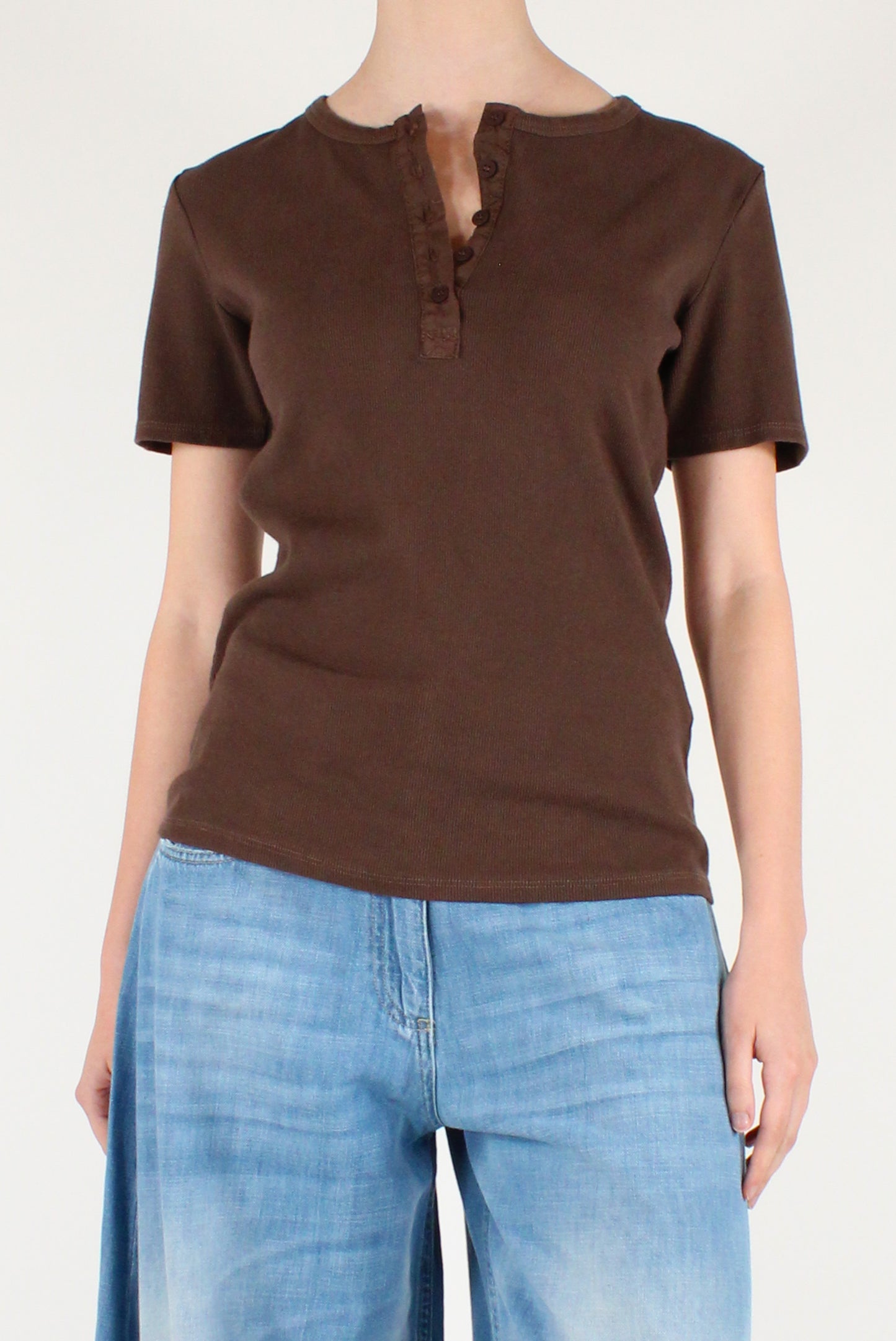 Maglia Serafino in Cotone
