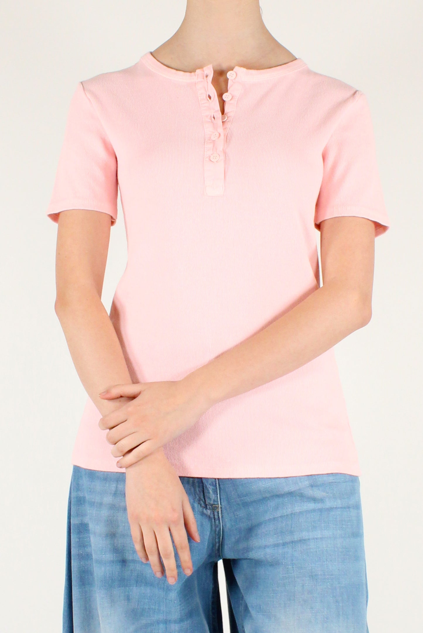 Maglia Serafino in Cotone