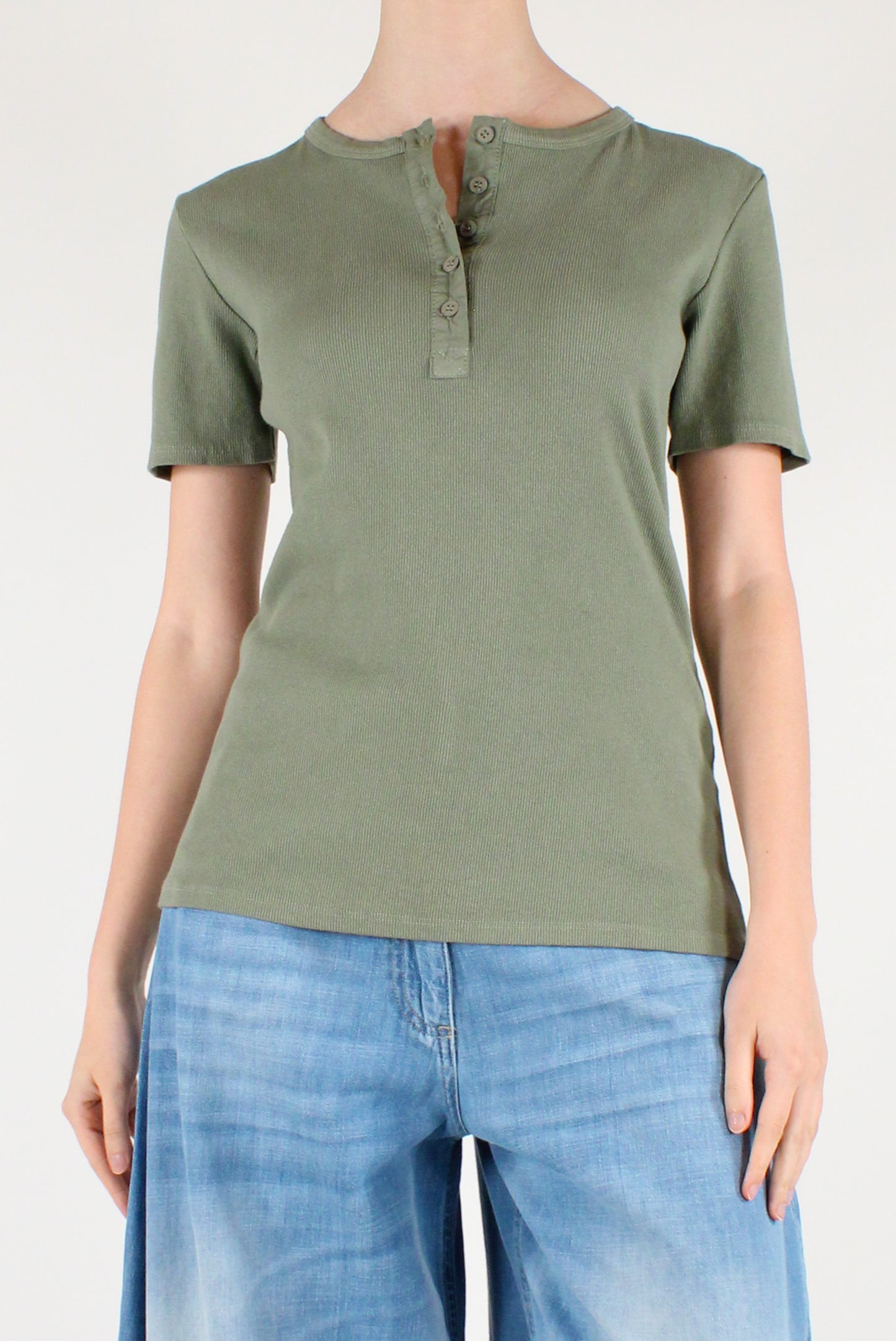 Maglia Serafino in Cotone
