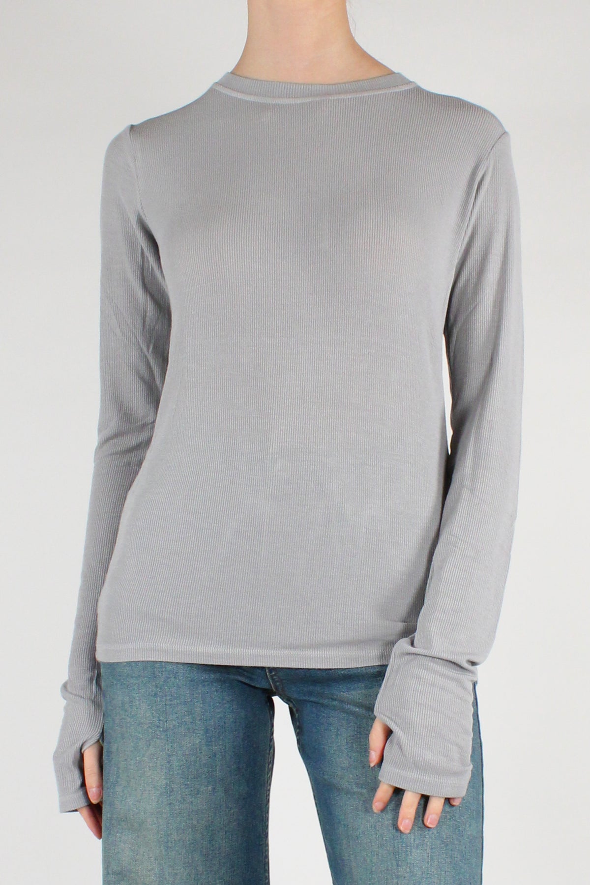 Maglia Manicotto a Costine
