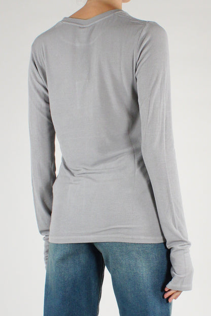Maglia Manicotto a Costine