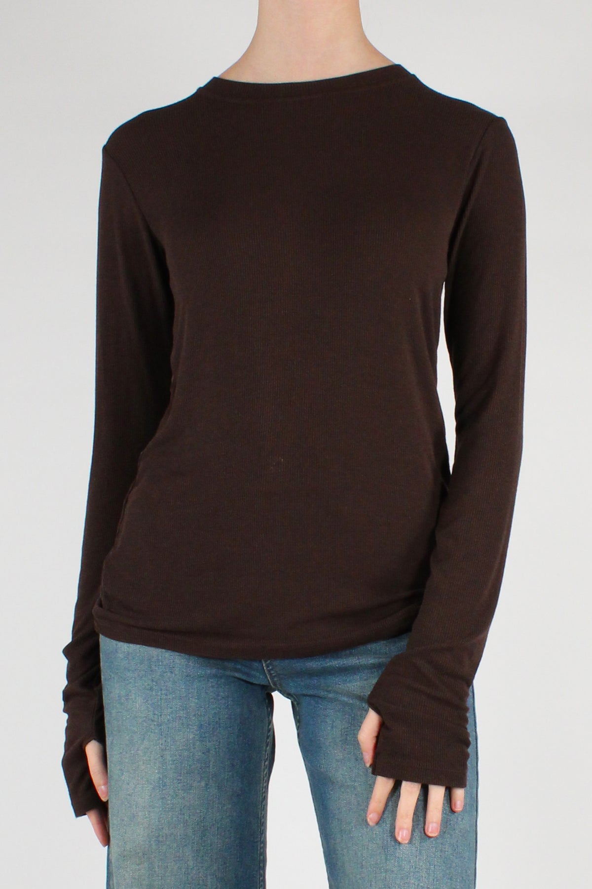 Maglia Manicotto a Costine