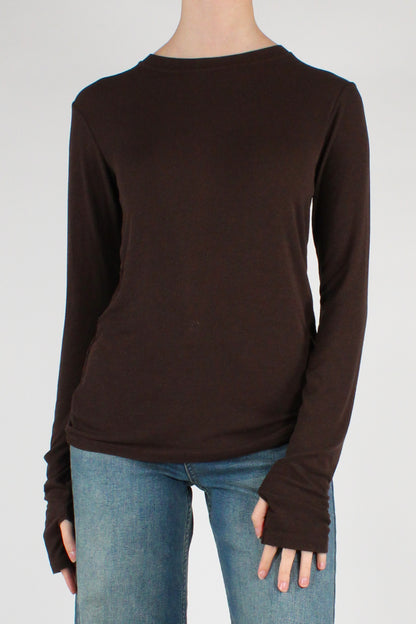 Maglia Manicotto a Costine