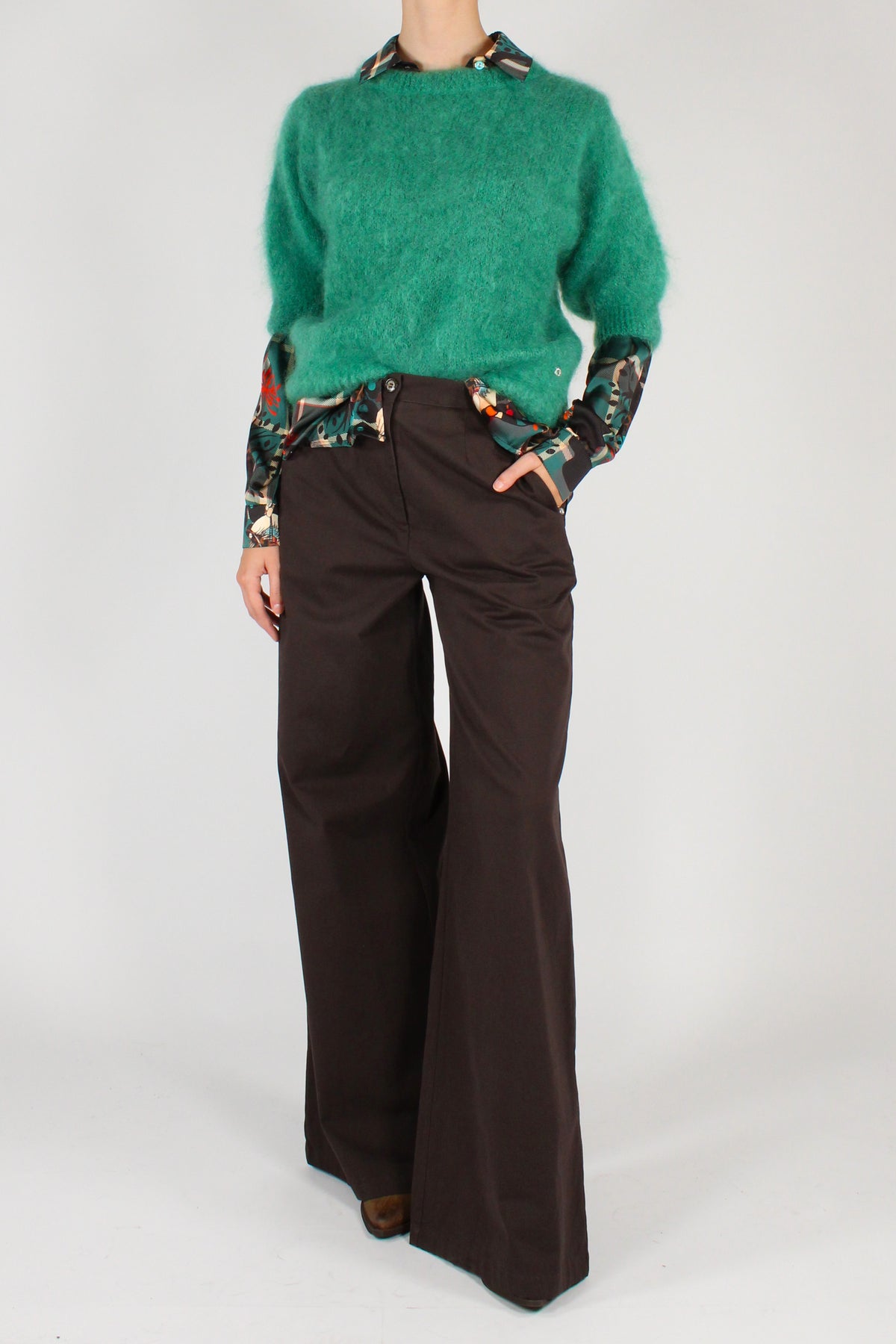 Maglia Mohair Girocollo