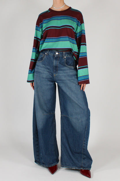 Maglia Over Righe Ampie Multicolor