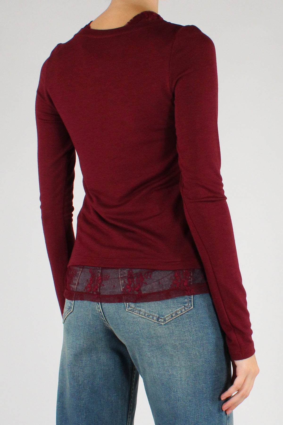 Twin Set Maglia Cardigan e Top in Pizzo