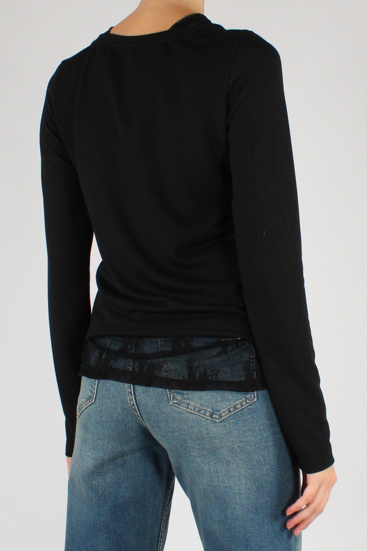 Twin Set Maglia Cardigan e Top in Pizzo