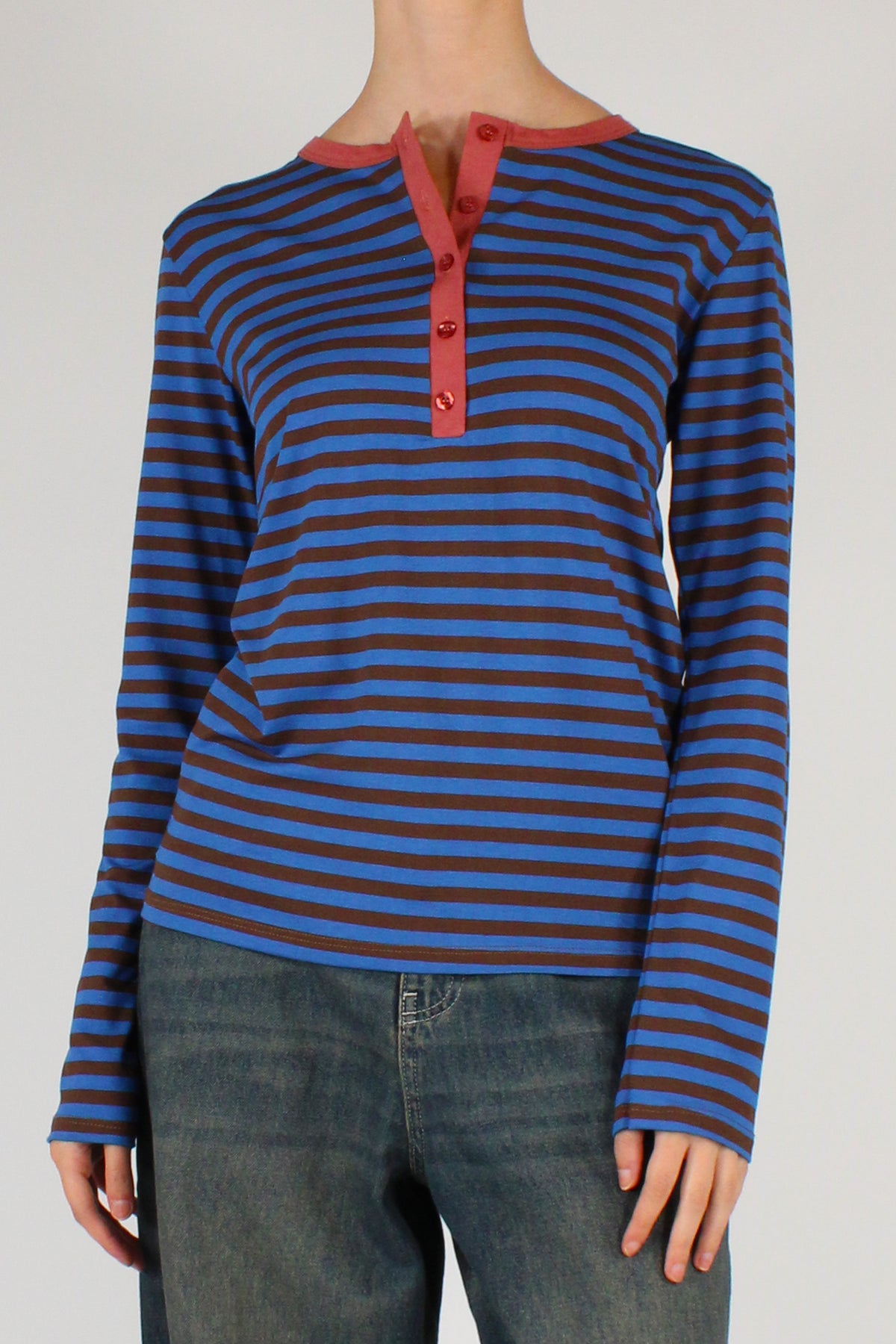 Maglia Serafino a Righe